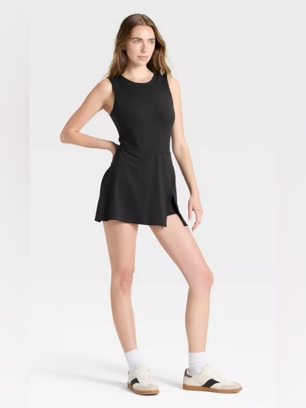 Joylab Game Day High Neck Low Back Active Dress w/Shorts NWT